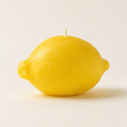 Bougie citron trompe-l'œil décorative — Scented Bougie