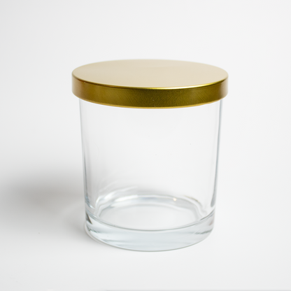 CONNOO Lot de 8 pots à bougies en verre transparent de 350 ml pour CONNOO Lot de 8 pots à bougies en verre transparent de 350 ml pour